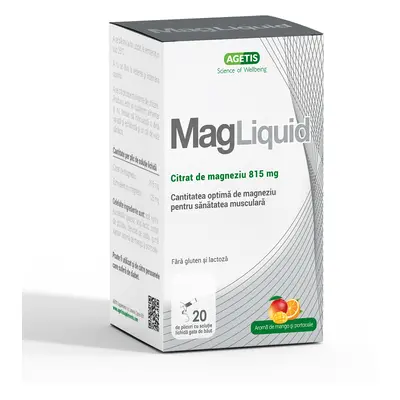 Citrato di magnesio Mag Liquid 815 mg, 20 bustine, Agetis