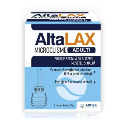 Micro clisteri per adulti AltaLAX, 6 pezzi, Althea Life Science