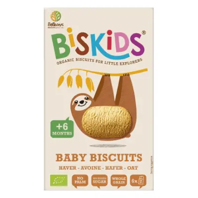 Biscotti ecologici per bambini con avena senza zucchero, 120g, Belkorn