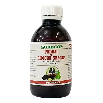 Sciroppo Podbal e ravanello nero per diabetici, 200 ml, Elidor