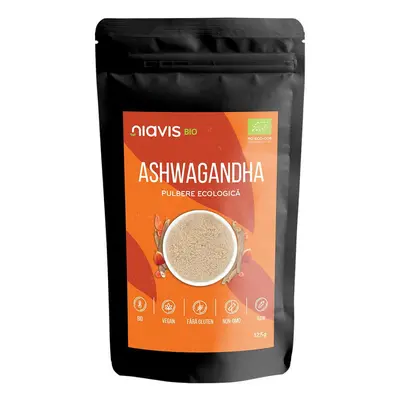 Polvere organica di Ashwagandha, 125g, Niavis