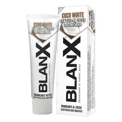 BlanX Coco White Dentifricio Sbiancante Detox con Olio di Cocco, 75ml