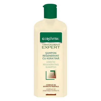 Shampoo Rigenerante con Cheratina, Gerovital Tratament Expert, 250 ml, Farmec