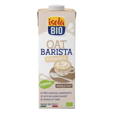 Bevanda di avena integrale bio per caffè senza zucchero Barista, 1L, Isola Bio