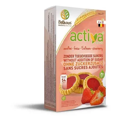 Biscotti attivi con fragole (senza zuccheri aggiunti), 150 g, Belkorn