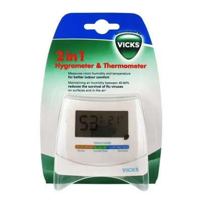 Igrometro e termometro 2 in 1, TOW015094, Vicks