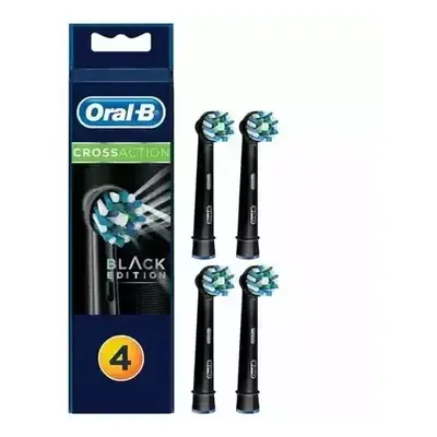 Ricambi per spazzolino elettrico Cross Action Black Edition, 4 pezzi, Oral B