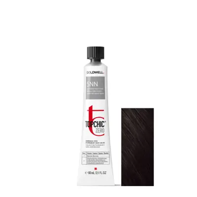 Tintura permanente per capelli senza ammoniaca Goldwell Topchic Zero 5NN 60ml