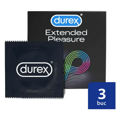 Preservativi Extended Pleasure, 3 pezzi, Durex