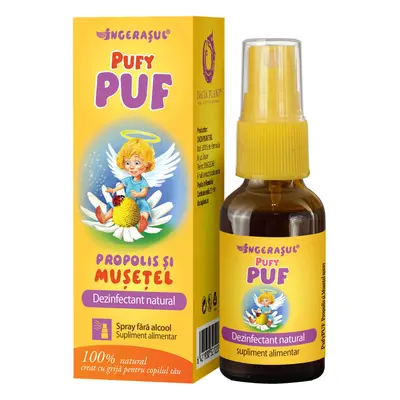 PufyPUF spray alla propoli e camomilla, 20 ml, pianta Dacia