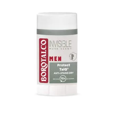 Deodorante stick invisibile per uomo, 40 ml, Borotalco