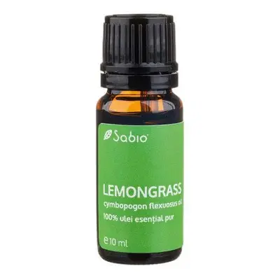 Olio essenziale puro al 100% Lemongrass, 10 ml, Sabio