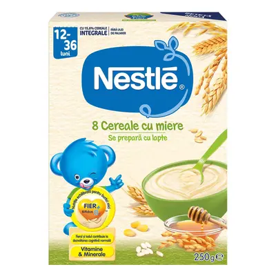 8 Cereali con miele, +12 mesi, 250g, Nestlè