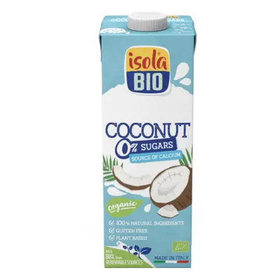 Bevanda al cocco bio 0% zuccheri, 1L, Isola Bio