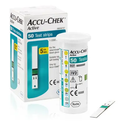 Accu-Chek Active Strisce Reattive Glicemia, 50 Pezzi, Roche