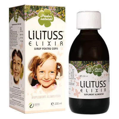 Sciroppo per bambini Lilituss Elixir, 200 ml, Adya