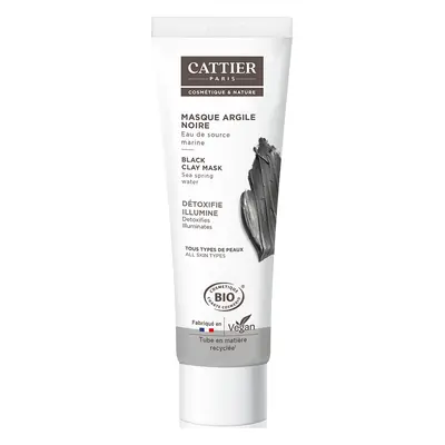 Maschera detergente e schiarente al carbone, 100 ml, Cattier