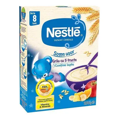 Cereal Somn Usor di grano con 5 frutti, +8 mesi, 250 g, Nestlé