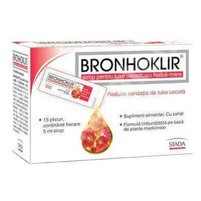 Bronhoklir per tosse secca, 5 ml x15 bustine, Stada