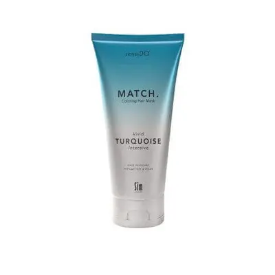 Vivid Turquoise Maschera per capelli colorante intensiva, 200ml, Sensido Match