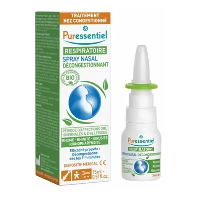 Puressentiel Respirazione - Spray Nasale Decongestionante, 15ml