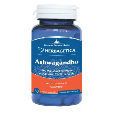 Ashwagandha, 60 capsule, Herbagetica