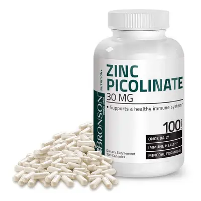 Zinco picolinato 30 mg, 100 compresse, Bronson Laboratories