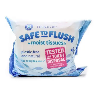 Carta igienica bagnata Safe to Flush, 30 pezzi, Natracare