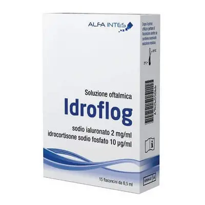 Idroflog Soluzione Oftalmica Monodose, 15 x 0,5 ml, Alfa Intes