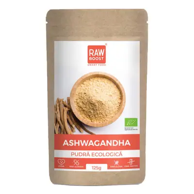 Polvere di Ashwagandha biologica, 125 g, RawBoost