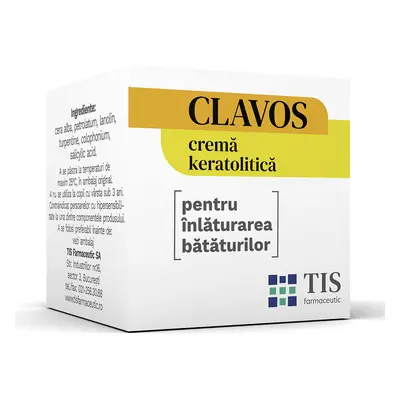 Crema cheratolitica Clavos, 4 g, Tis Farmaceutic