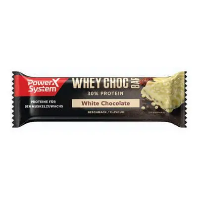 Barretta proteica con cioccolato bianco Whey Chocolate, 50g, Power System