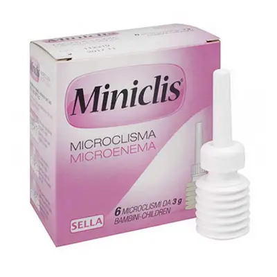 Micro Clistere Microclisma per bambini, 6 fiale, Amc Pharma Solutions