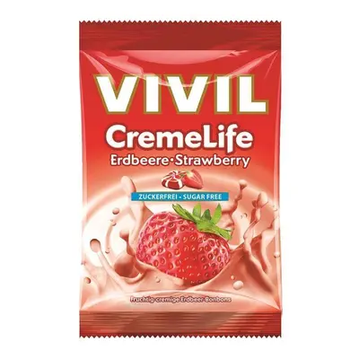 Creme Life Caramelle Senza Zucchero Alla Fragola, 110g, Vivil