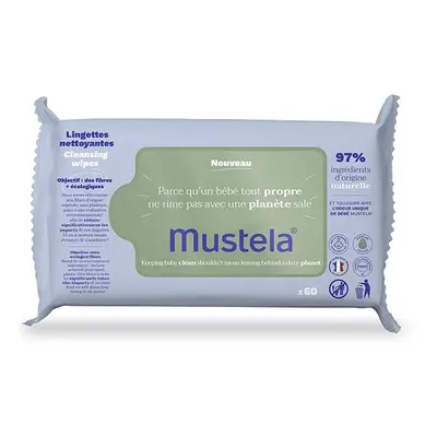 Mustela Salviette Detergenti Naturali all'Avocado, 60 Salviettine