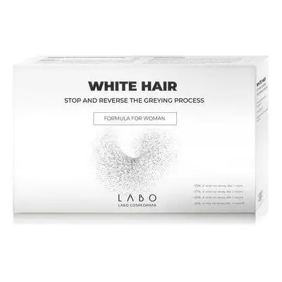 Trattamento contro l'ingrigimento dei capelli per le donne White Hair, 20 fiale, Labo