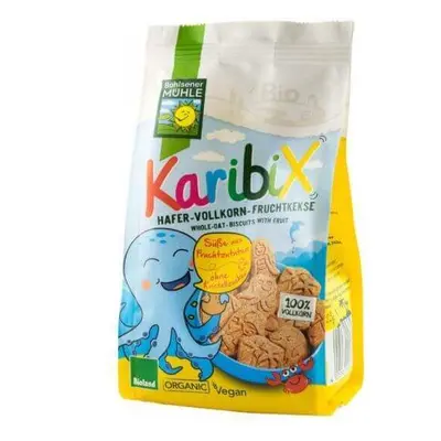 Biscotti di farina integrale e frutta, 125 gr, Karibix