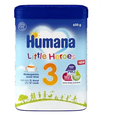 Humana 3 Probalance 650 g Little Heroes latte in polvere, +12 mesi