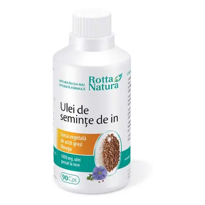 Olio di Semi di Lino, 90 capsule, Rotta Natura