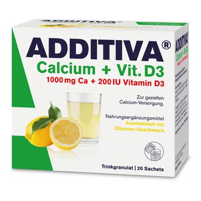 Additiva Calcio + Vitamina D3, 20 bustine, Dr. Scheffler