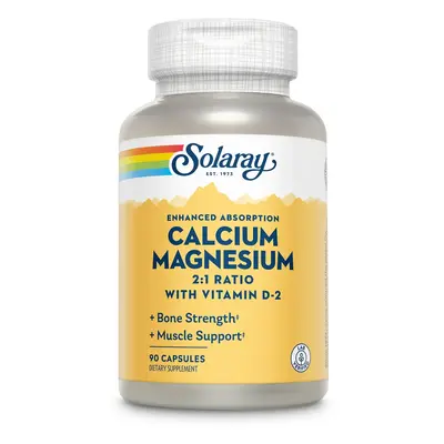 Solaray di calcio, magnesio e vitamina D, 90 capsule, Secom