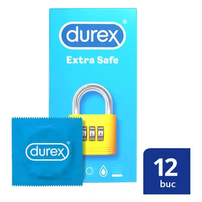 Preservativi extra sicuri, 12 pezzi, Durex