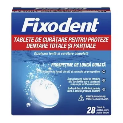 Compresse per la pulizia delle protesi dentarie, 28 compresse, Fixodent