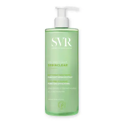 SVR Sebiaclear - Gel Moussant Detergente Purificante Sebo-Regolatore, 400ml