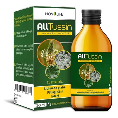 Sciroppo per tosse secca e produttiva AllTusin, 120 ml, Novolife