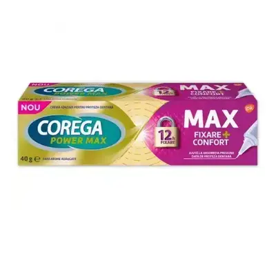 Crema adesiva per protesi Corega Power Max Fixation+Comfort, 40 g, Gsk