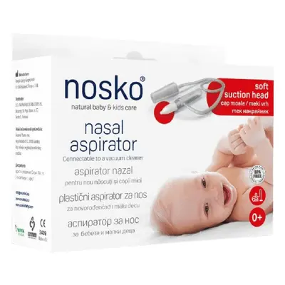 Aspiratore nasale con testina in morbido silicone, Nosko