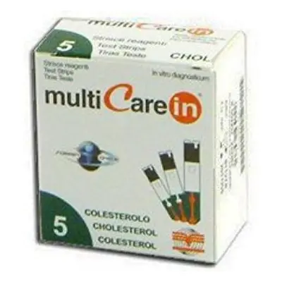 MultiCare IN Colesterolo 5 Strisce Per Autoanalisi