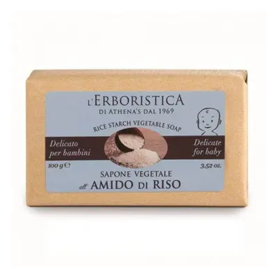 Sapone vegetale con amido di riso, 100g, L'Erboristica