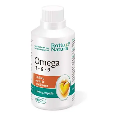 Omega 3 6 9, 1200mg, 90 capsule, Rotta Natura